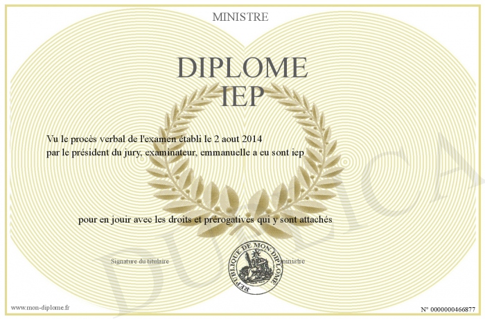 diplome i e p